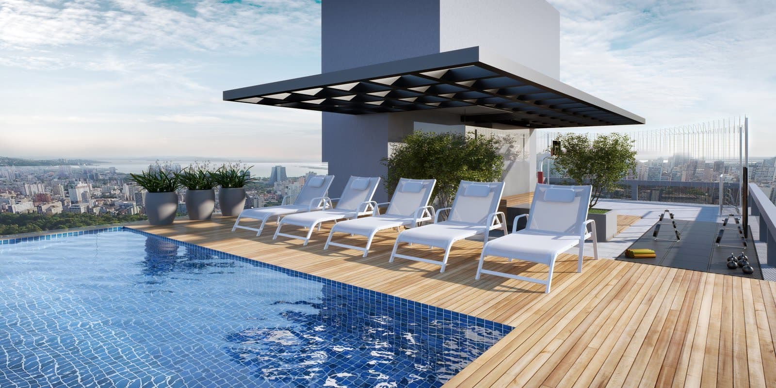 Bom Fim, Rooftop com piscina, projeto da A3